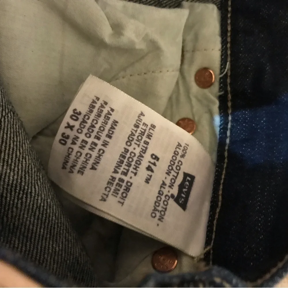 ▪️VINTAGE LEVI Denim 514 Slim/Straight Jeans - Picture 5 of 12
